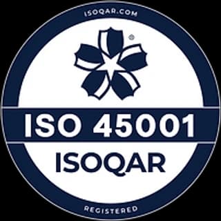 ISO 45001:2018 ISOQAR certification seal