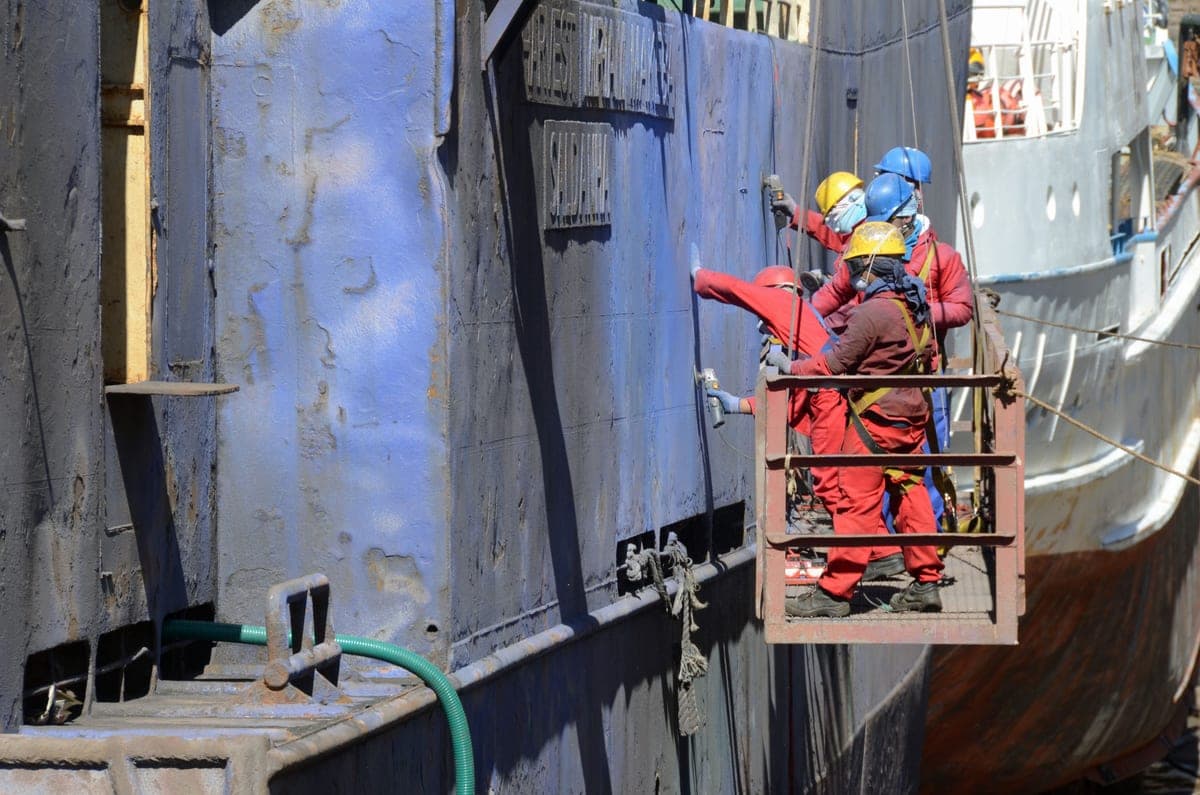 Pioneer Offshore Solutions ship repair and dry dock operations at Batam